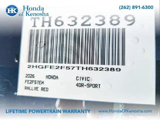 2026 Honda Civic Sport
