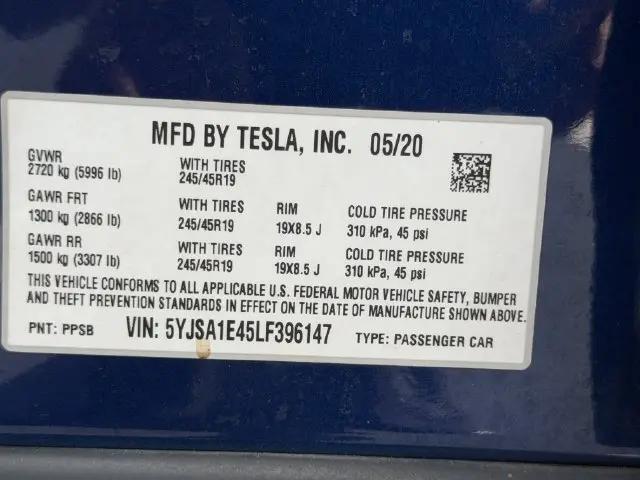 2020 Tesla Model S Performance Dual Motor All-Wheel Drive