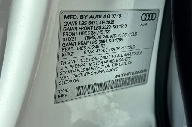 2020 Audi Q8 Prestige 55 TFSI quattro Tiptronic