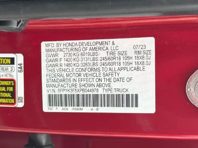 2023 Honda Ridgeline RTL