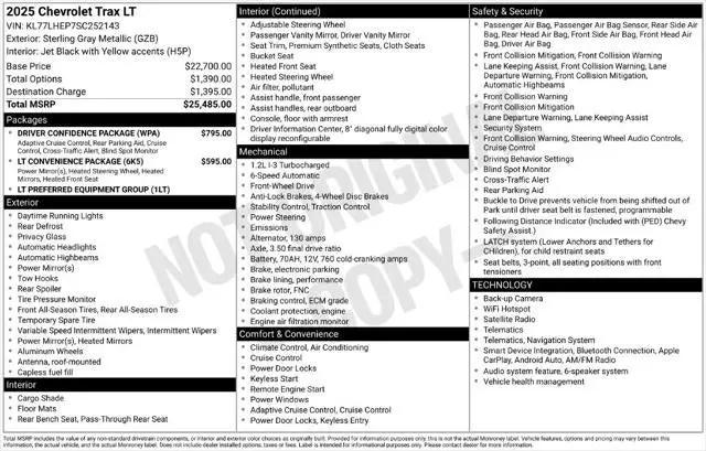 2025 Chevrolet Trax FWD LT