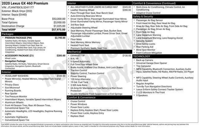 2020 Lexus GX 460 Premium for sale in Raynham, MA