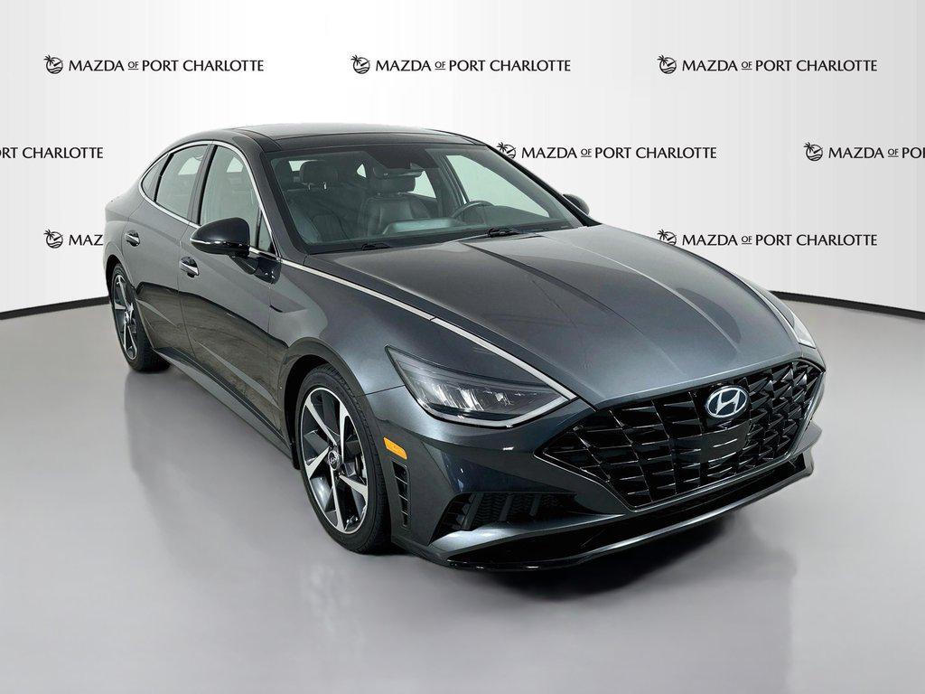Portofino Gray 2022 Hyundai Sonata Sedan Front-Wheel Drive Automatic