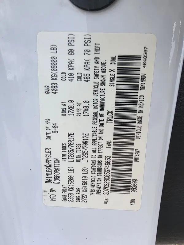 2005 Dodge Ram 2500 SLT/Laramie