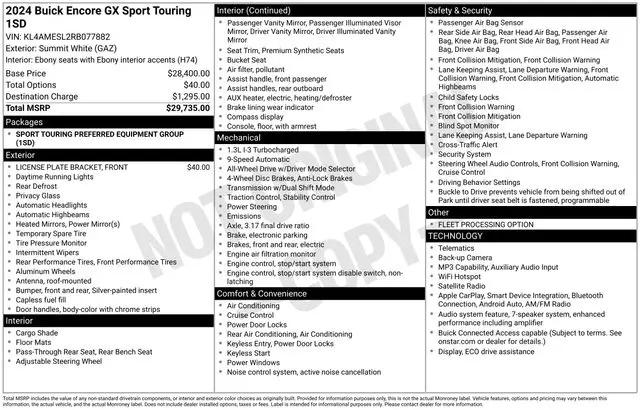 2024 Buick Encore GX Sport Touring AWD