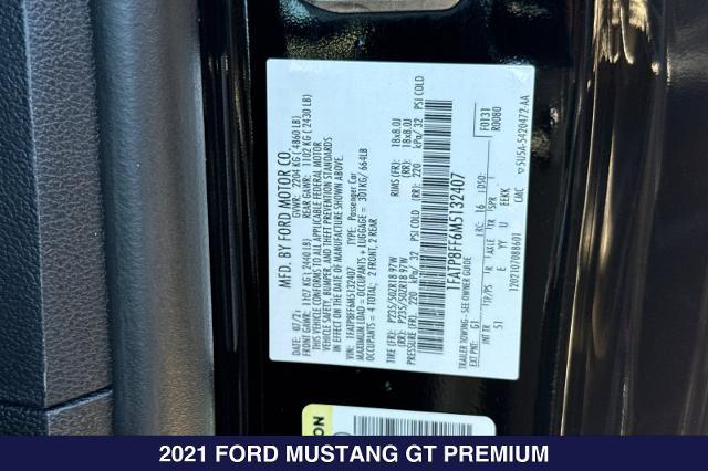 2021 Ford Mustang GT Premium Convertible