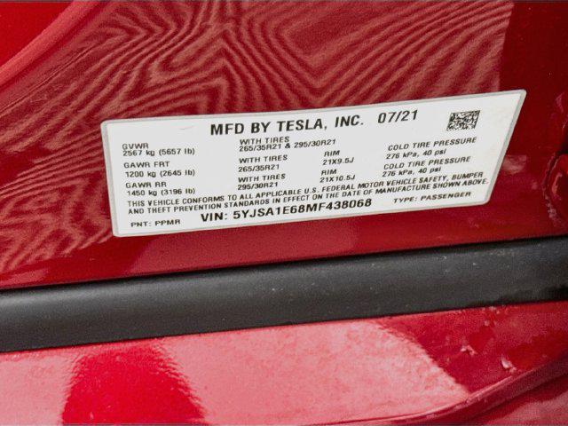 2021 Tesla Model S Plaid Tri Motor All-Wheel Drive