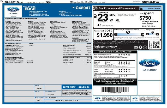 2016 Ford Edge Titanium