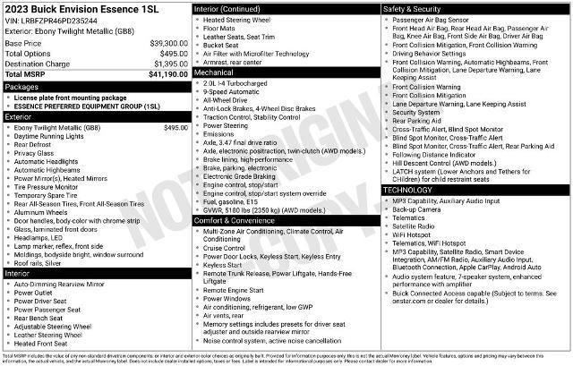 2023 Buick Envision Essence AWD
