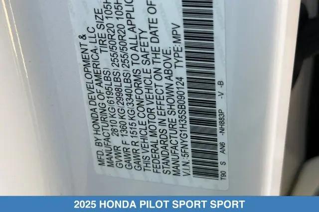 2025 Honda Pilot Sport