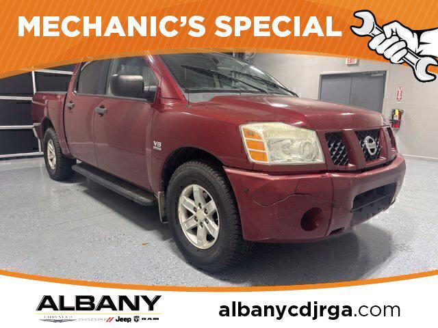 Red Brawn 2004 Nissan Titan Pickup Truck Rear-Wheel Drive 5-Speed Automatic Overdrive
