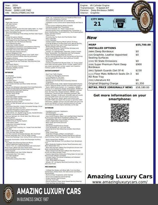 2024 INFINITI QX60 LUXE for sale in Snellville, GA