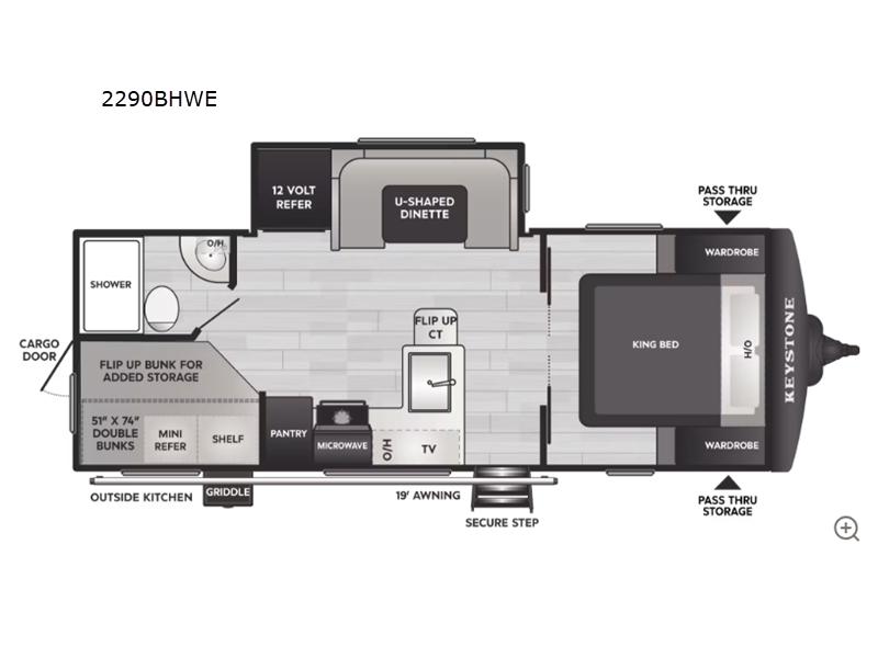 2027 Keystone RV Bullet Crossfire 2290BHWE TRAVEL TRAILER