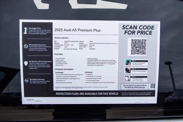 2025 Audi A5 Premium Plus TFSI quattro S tronic