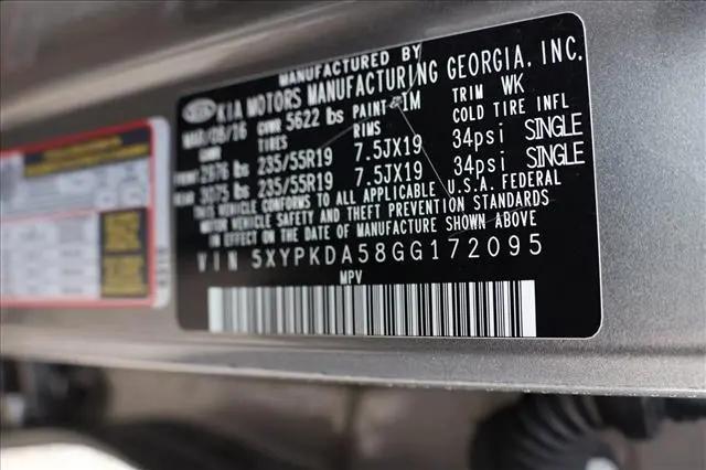 2016 Kia Sorento 3.3L SX
