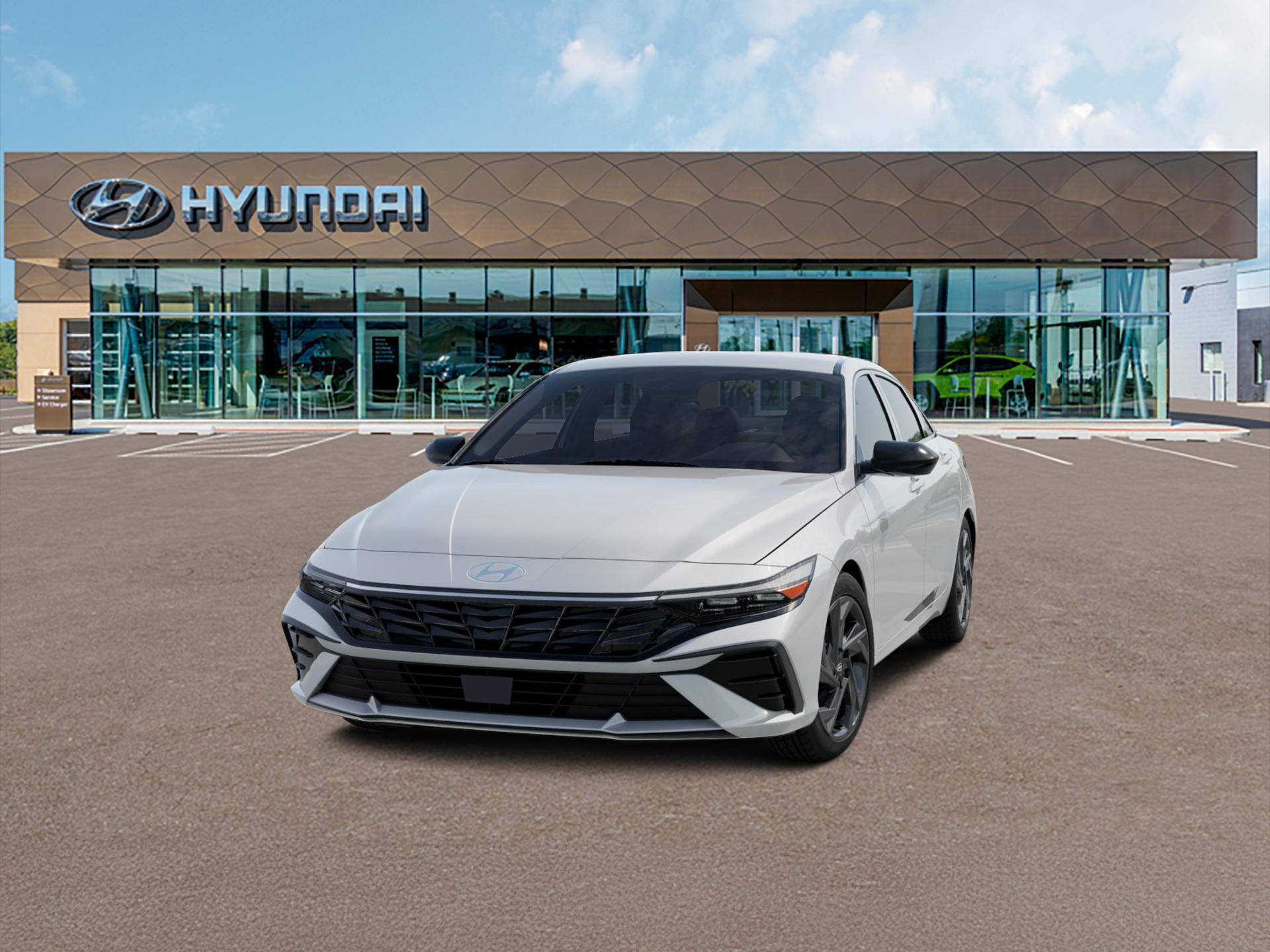 Serenity White 2026 Hyundai Elantra Sedan Front-Wheel Drive Continuously Variable Transmission