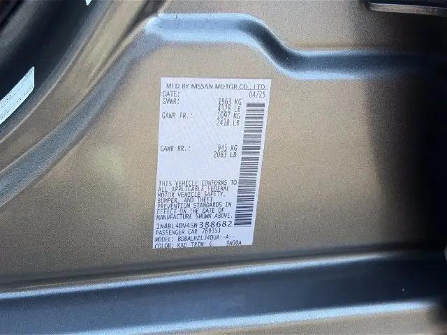 2025 Nissan Altima SV FWD