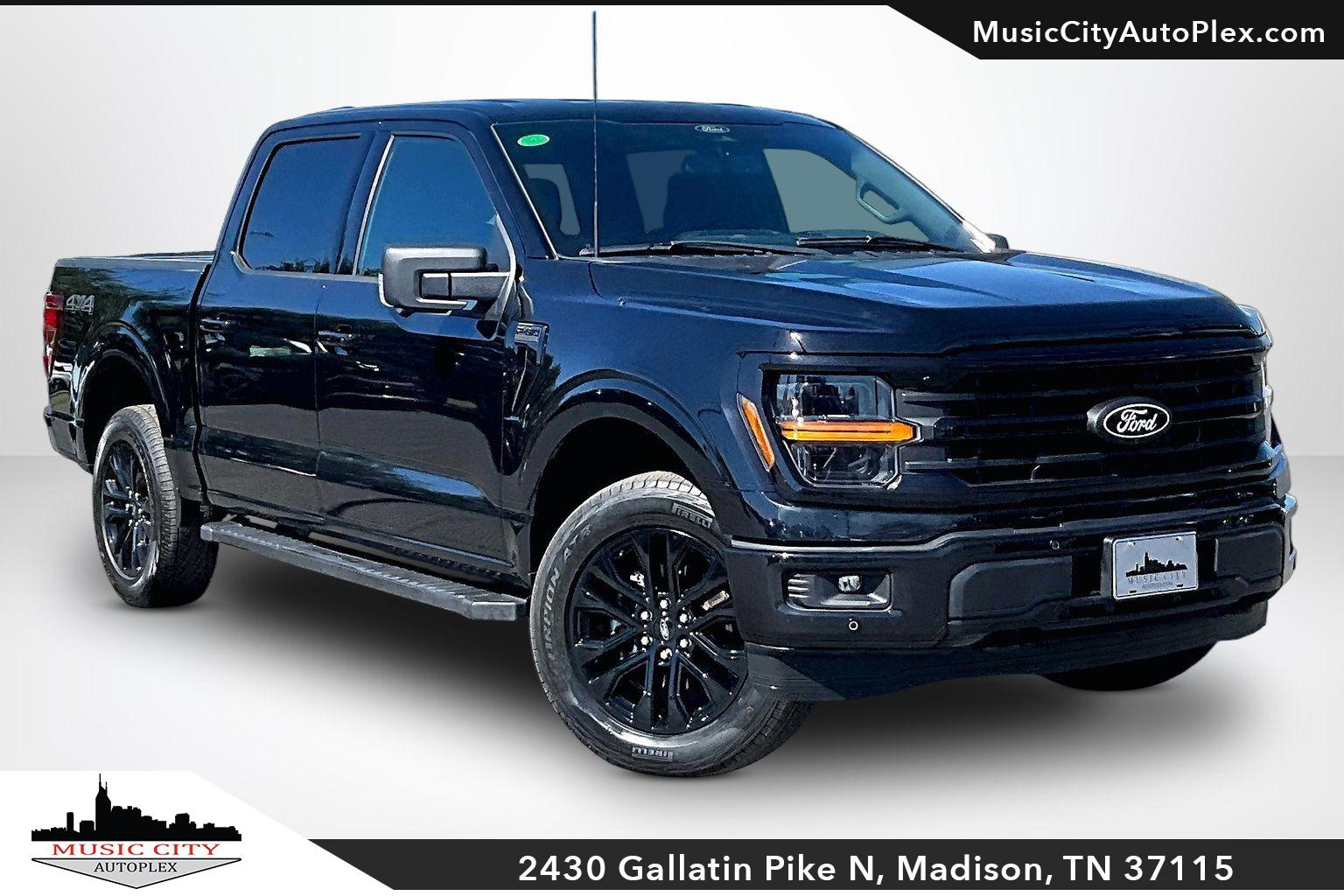 Agate Black Metallic 2024 Ford F-150 Pickup Truck Four-Wheel Drive Automatic