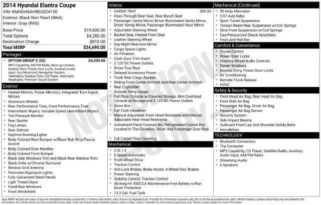 2014 Hyundai Elantra Coupe Base for sale in Sherman, TX