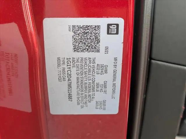 2021 Chevrolet Corvette Stingray RWD Coupe 3LT