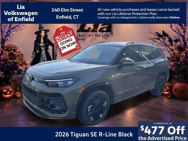 2026 Volkswagen Tiguan SE R-Line Black for sale in Enfield, CT