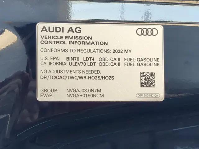 2022 Audi Q7 Premium 55 TFSI quattro Tiptronic