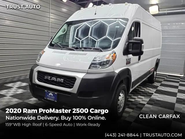 2020 Ram ProMaster 2500 Cargo Van High Roof 159 WB for sale in Sykesville, MD
