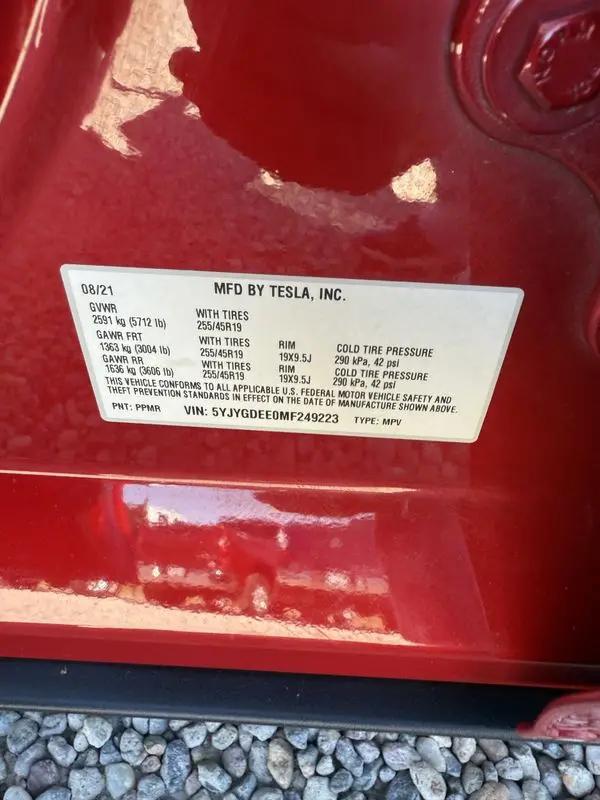 2021 Tesla Model Y Long Range Dual Motor All-Wheel Drive