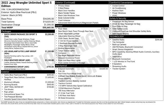 2022 Jeep Wrangler Unlimited Sport S 4x4 for sale in Madison Heights, VA