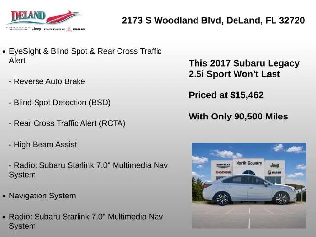2017 Subaru Legacy 2.5i Sport