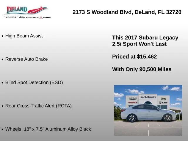 2017 Subaru Legacy 2.5i Sport