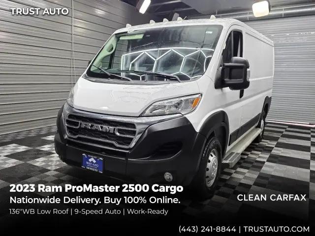2023 Ram ProMaster 2500 Cargo Van Low Roof 136 WB for sale in Sykesville, MD