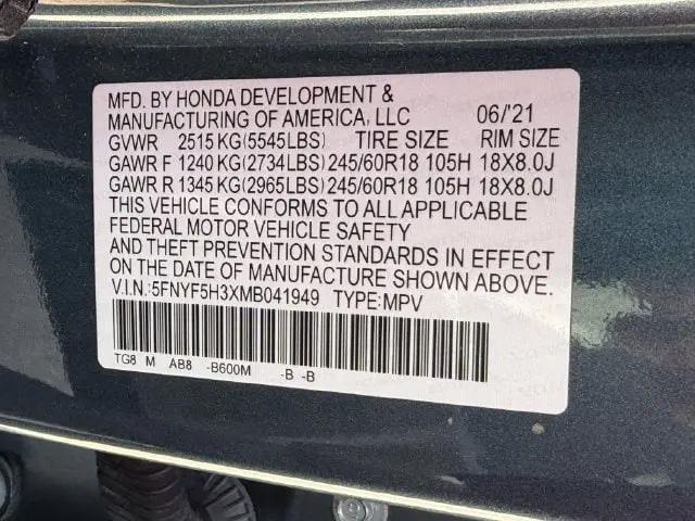2021 Honda Pilot 2WD EX