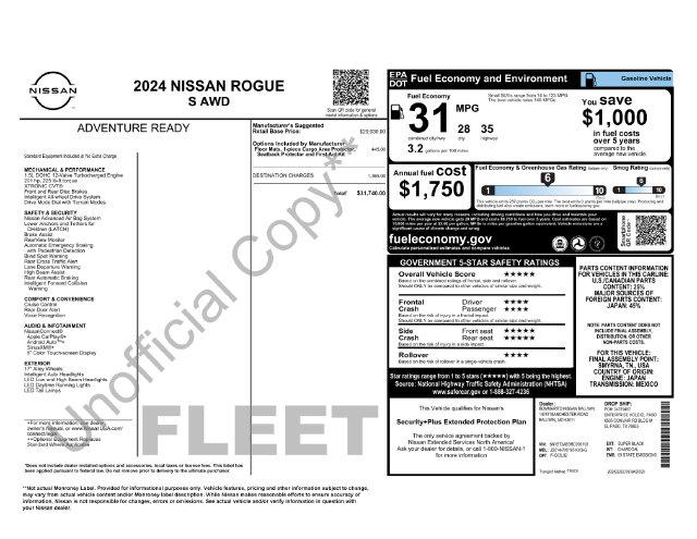 2024 Nissan Rogue S Intelligent AWD for sale in Grand Prairie, TX