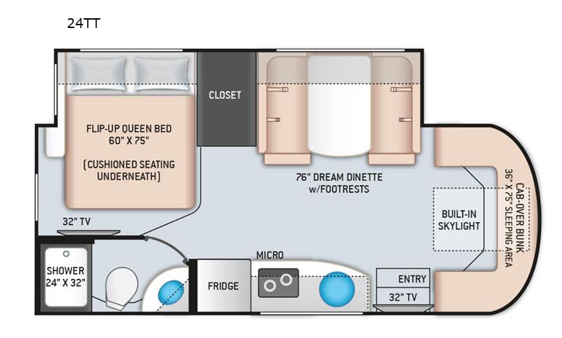 2020 Thor Motor Coach DELANO 24TT CLASS C DIESEL MOTORHOME