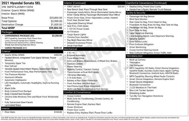 2021 Hyundai Sonata SEL for sale near Norwalk, OH