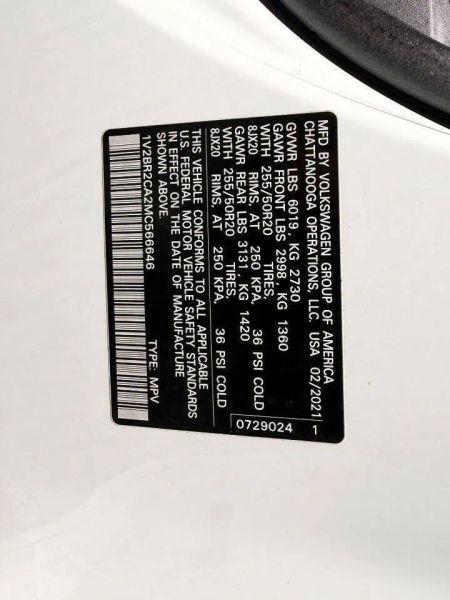 2021 Volkswagen Atlas 3.6L V6 SEL