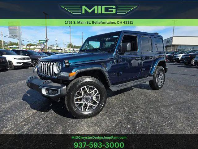 2025 Jeep Wrangler 4-Door Sahara 4x4 for sale in Bellefontaine, OH