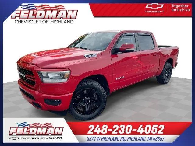 2019 Ram 1500 Big Horn/Lone Star Crew Cab 4x4 57 Box for sale in Highland, MI