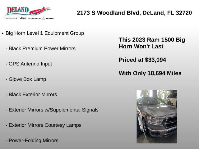 2023 Ram 1500 Big Horn Crew Cab 4x2 57 Box