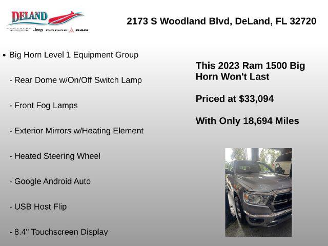 2023 Ram 1500 Big Horn Crew Cab 4x2 57 Box