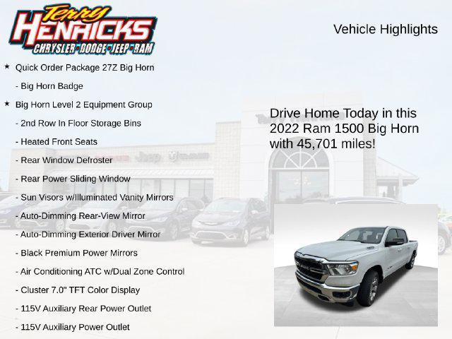 2022 Ram 1500 Big Horn Crew Cab 4x4 57 Box