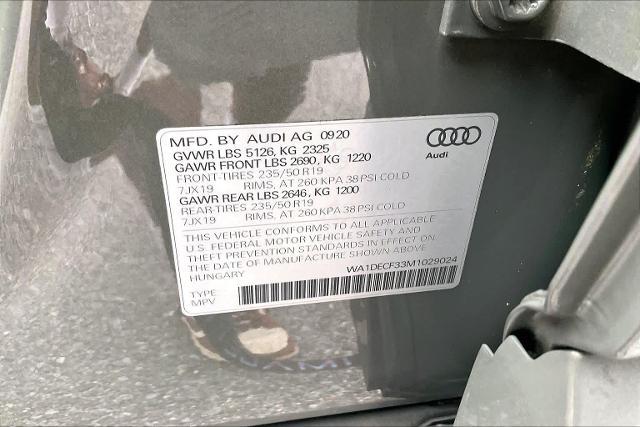 2021 Audi Q3 Premium 45 TFSI S line quattro Tiptronic
