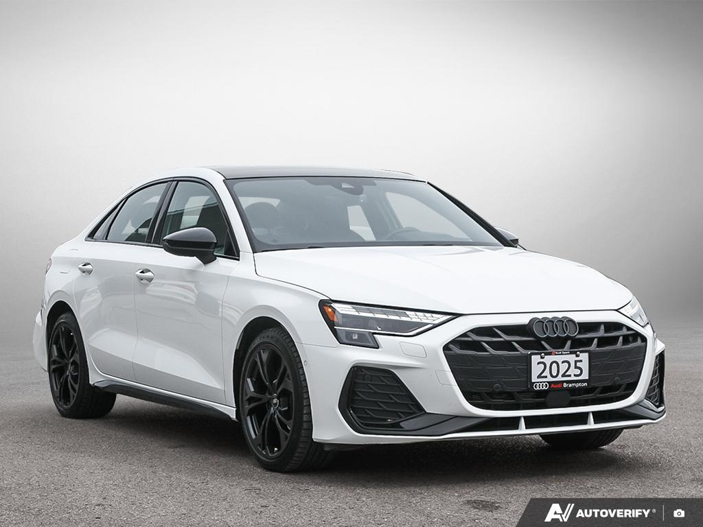 Arkona White 2025 Audi A3 Sedan Automatic
