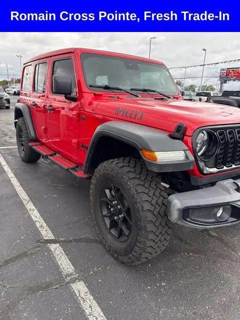 2025 Jeep Wrangler 4-Door Willys 4x4 for sale in Evansville, IN