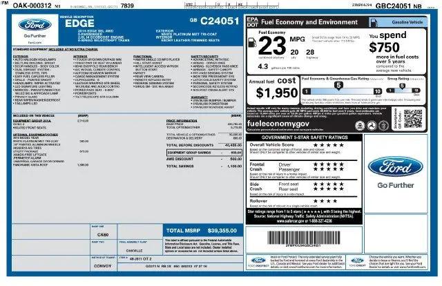 2016 Ford Edge SEL for sale near Heath, OH