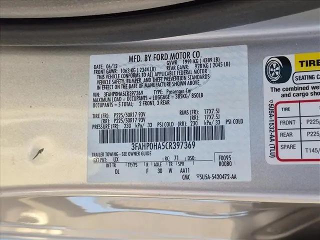 2012 Ford Fusion SE