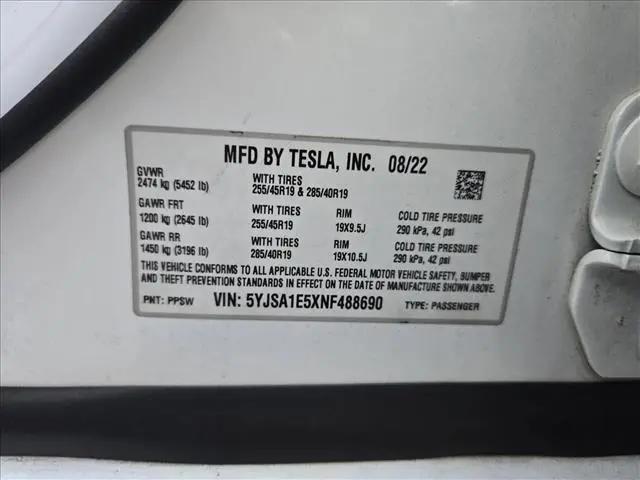 2022 Tesla Model S Dual Motor All-Wheel Drive
