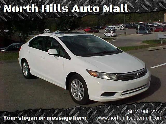 2012 Honda Civic EX for sale in Pittsburgh, PA