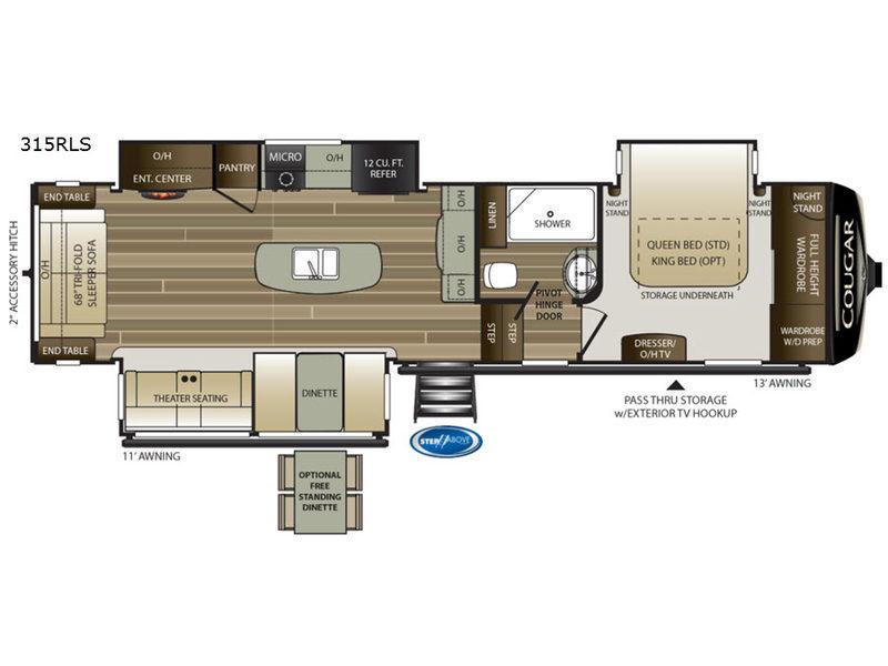 2019 Keystone RV Cougar 315RLS FIFTH WHEEL